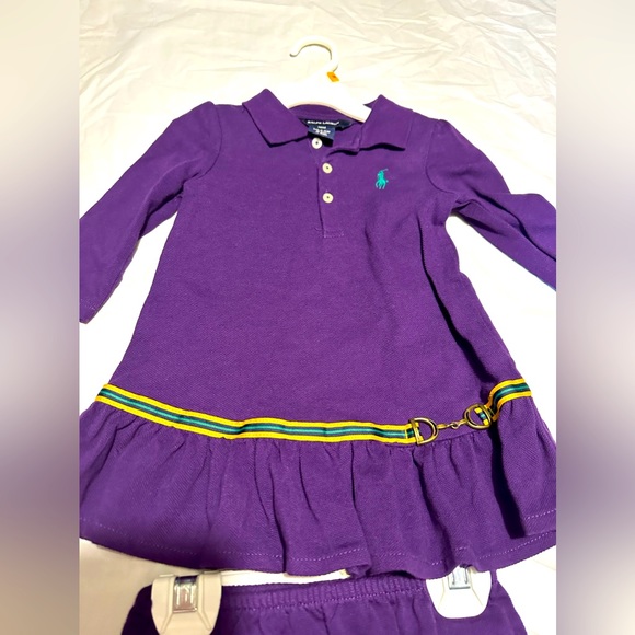 Other - Ralph Lauren polo baby dress brand new with tags purple! 12 months!!!